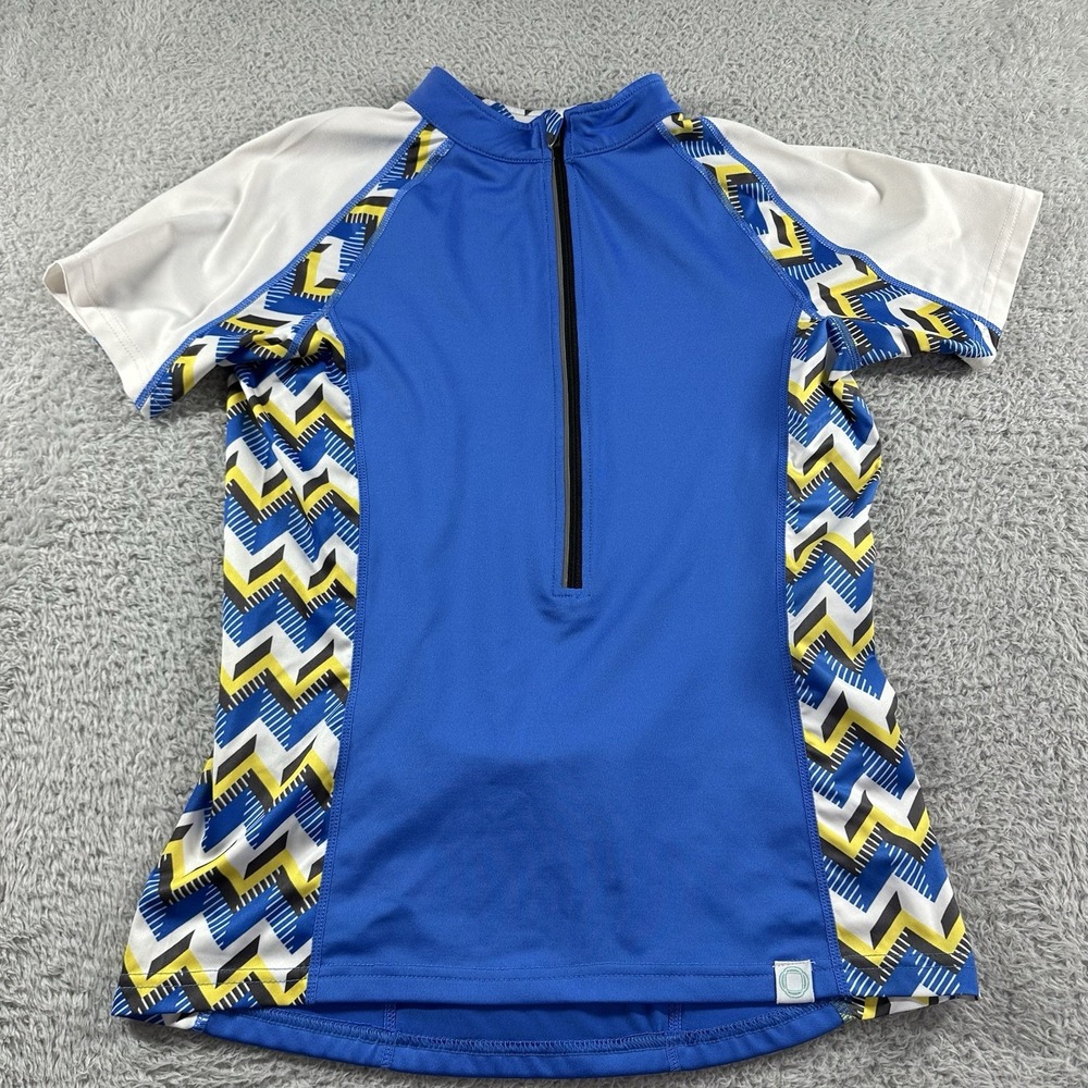 Tonik Performance Shirt Womens XS Blue Cycling Athleisure Moto Workout 1/4 Zip‎